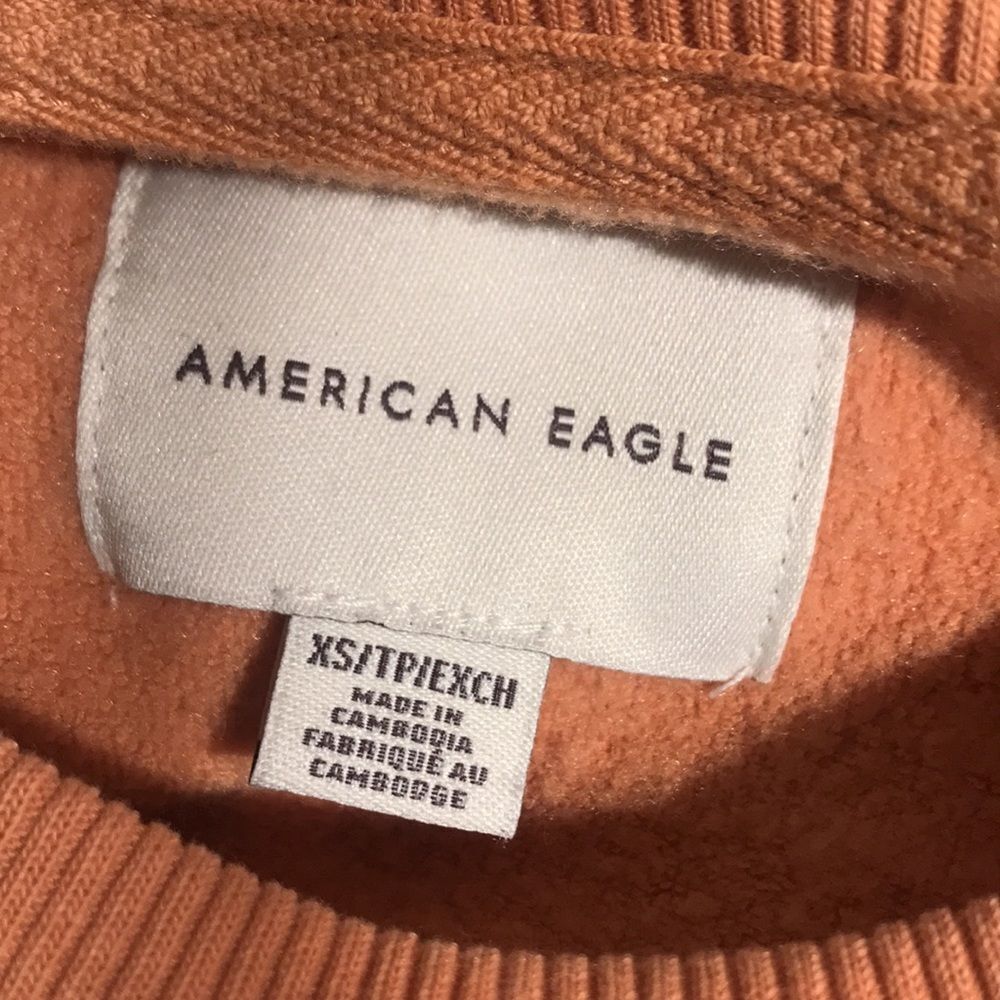 American Eagle Striped Cropped Crew - Picture 3 of 3